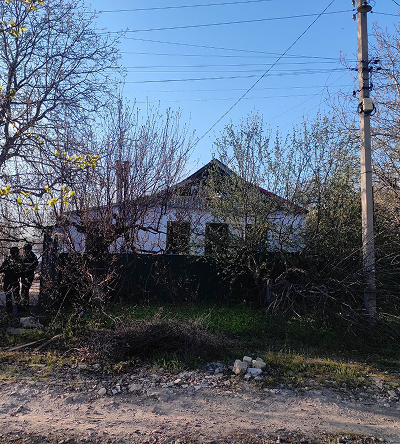 Будинок з вулиці після окупації.