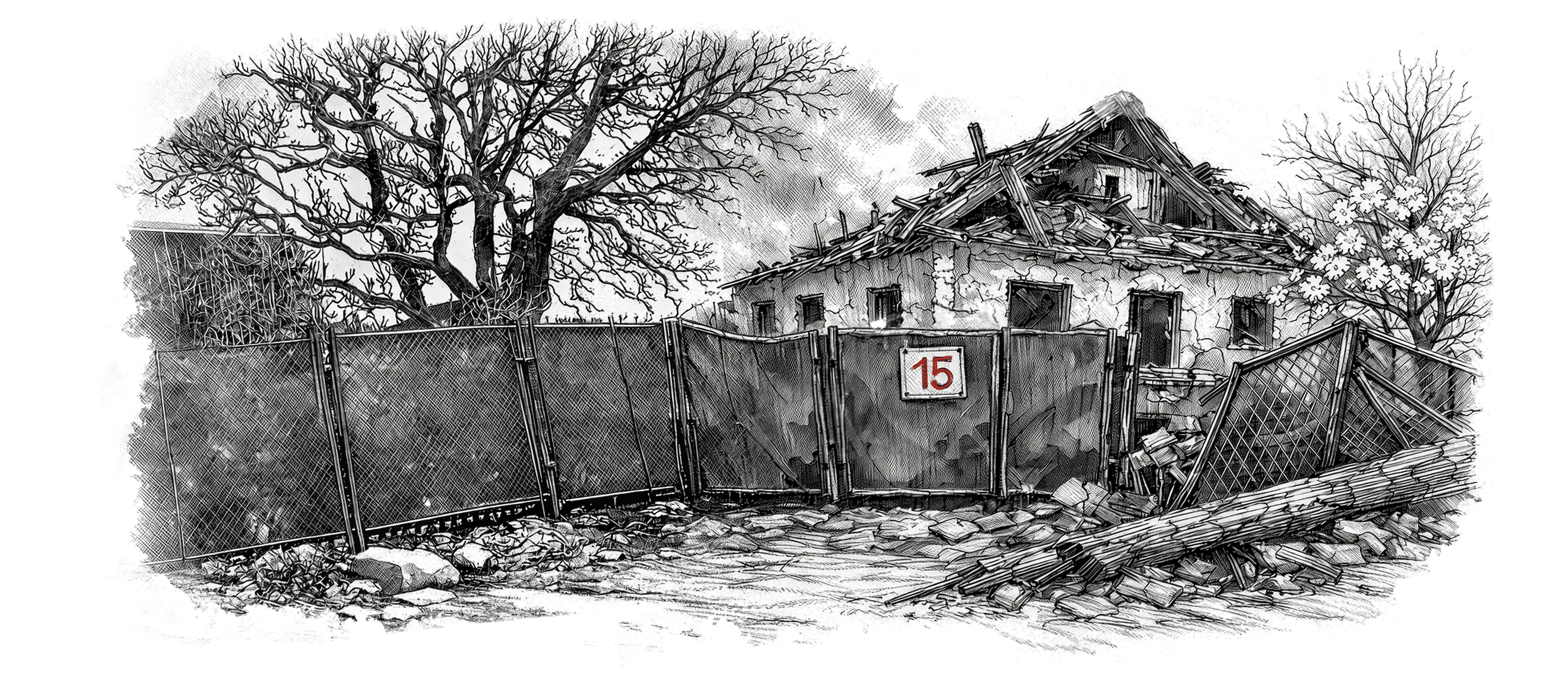 Зруйнований будинок